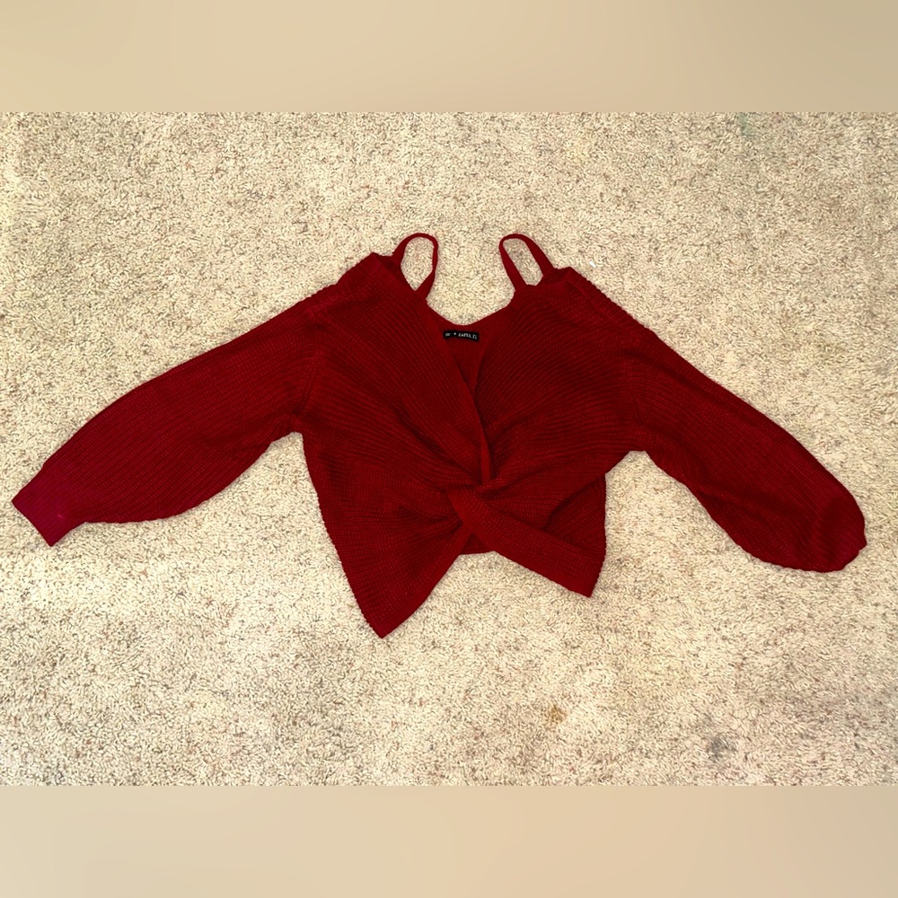 Red sweater
